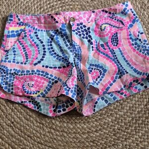 Lilly Pulitzer  4" Adie Shorts Multi Tile Wave